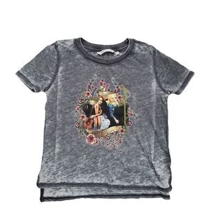 Nowadays Girls Size Medium Gray Megan & Liz Girls T-shirt